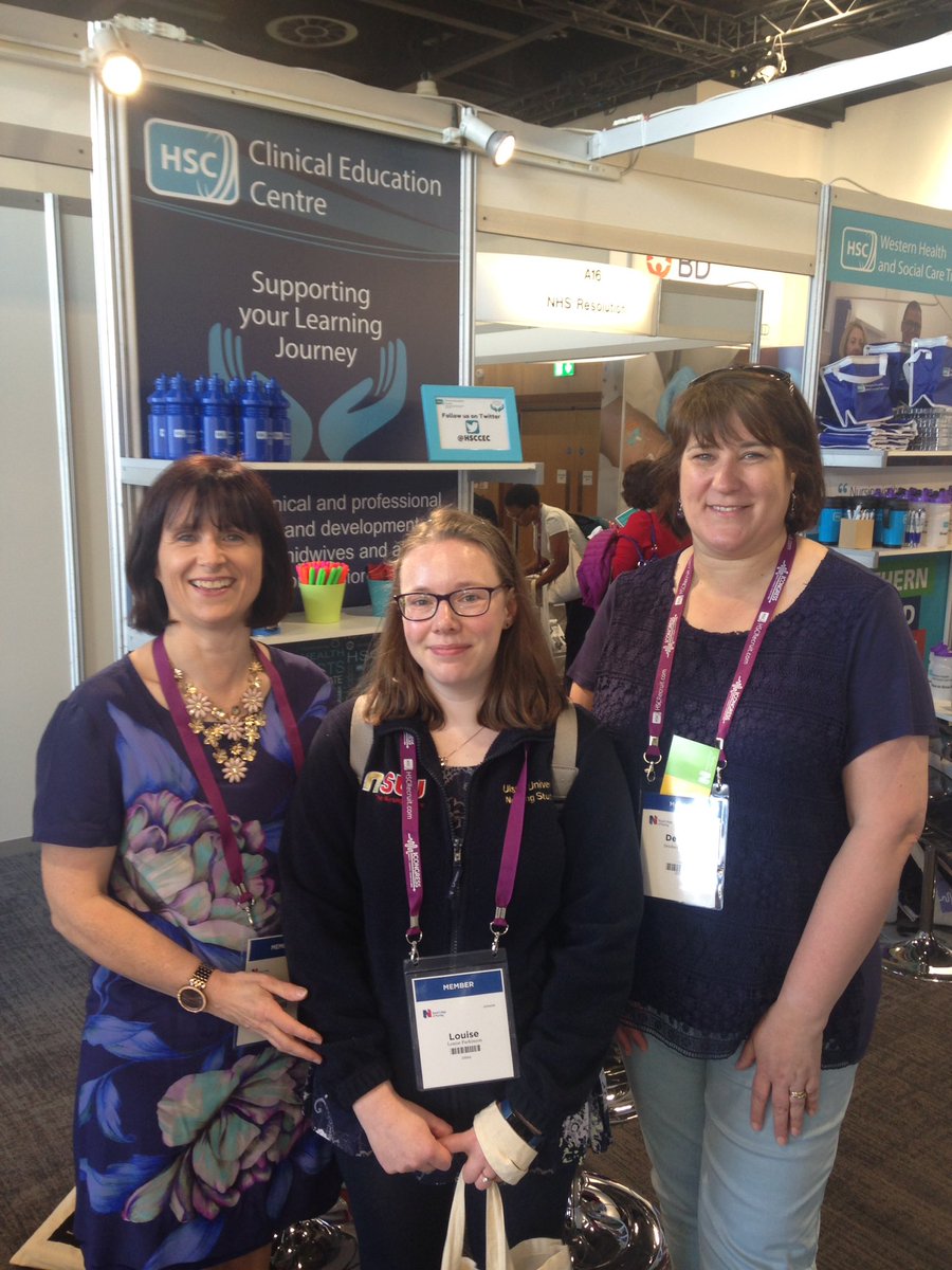 Great morning at RCN congress. Good to meet Louise one of my PGCE students.