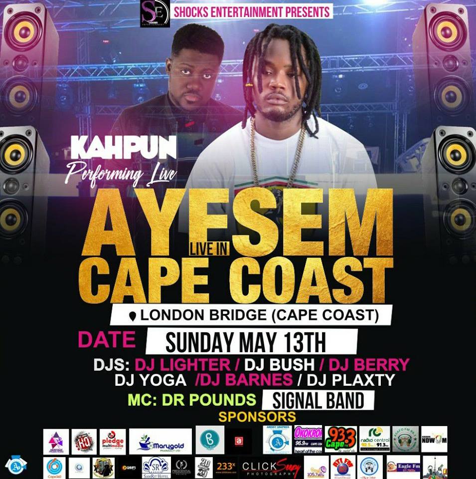 HigherHeightzA's tweet photo. •||• #AyesemLiveInCapeCoast 
@KahpunHHA Is ON.

Link UP FAM Tonight To Support The GENERAL. https://t.co/ep5IaPNFPZ