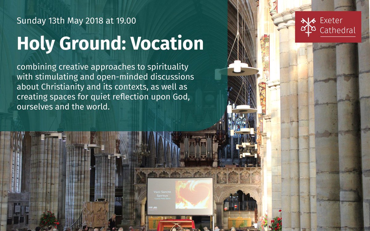 holygroundexe's tweet photo. Vocation means what you are called by God to be and do. For some, this is a specific calling to ministry. For others, it could mean serving God through faithful discipleship in everyday life. Join us tonight at 7pm @ExeterCathedral 

https://t.co/nYUfQw0OP7 https://t.co/WONSPtNO7o