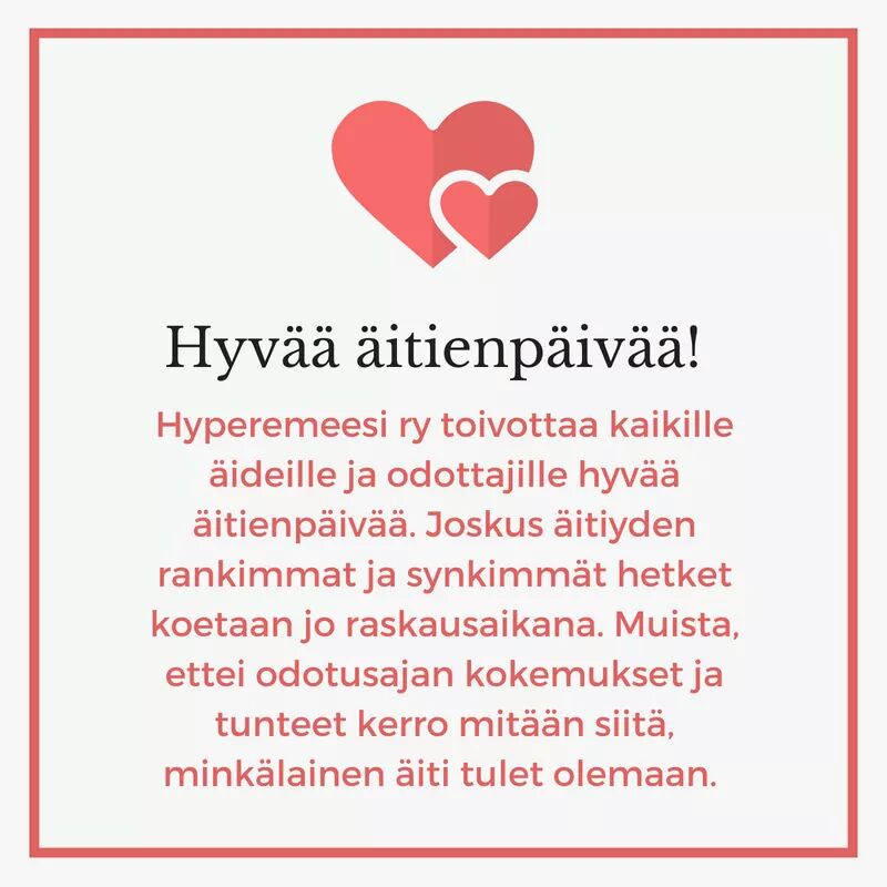 hyperemeesi's tweet photo. Aurinkoista äitienpäivää! 

#hyperemeesi #hyperemesisgravidarum #äitienpäivä #hyperemeesitietous #raskaus #äitiys #äiti #vauva #lapsi #raskauspahoinvointi https://t.co/QLh3KXkWUI
