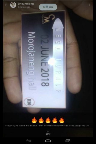 Cmax_moseme's tweet photo. #MegaTurnUp π₯π₯π₯ ... Get Yourself A Ticket!!!...
@DheeBeatze
@itu_medupe https://t.co/ir0rtqd7Sx