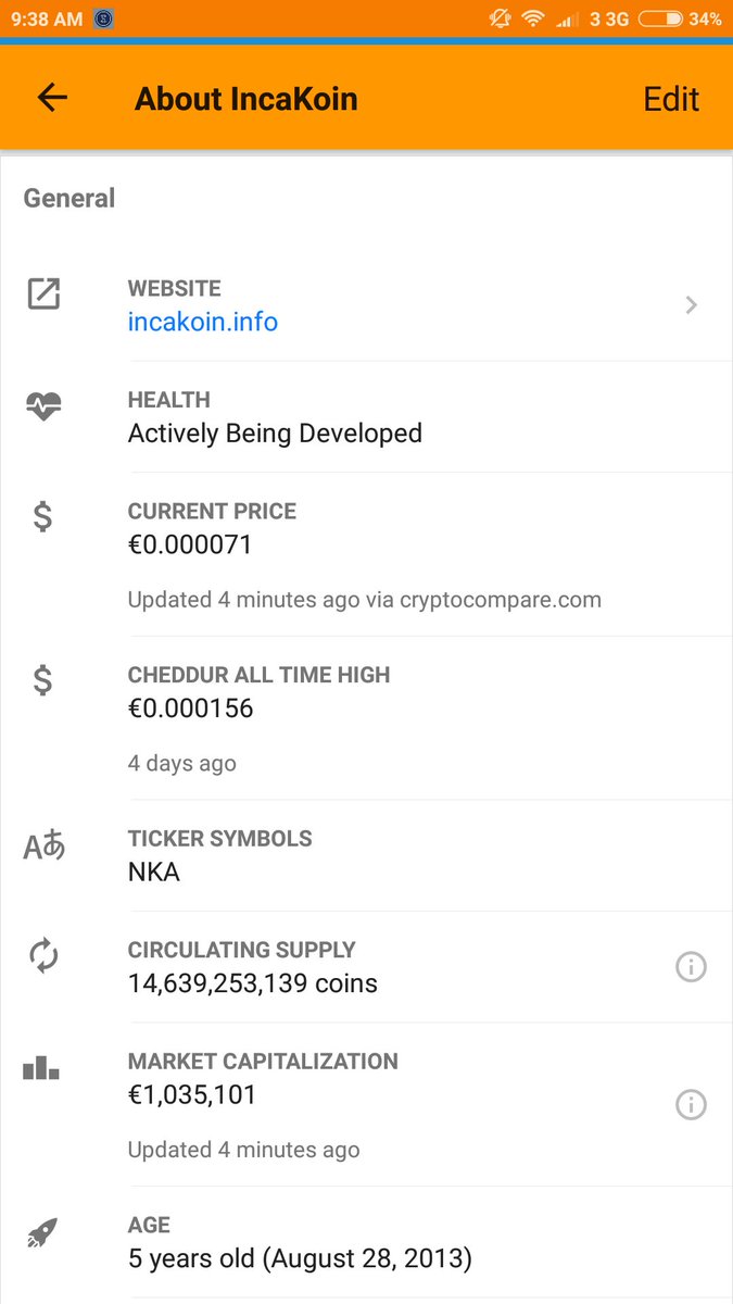CheddurTeam's tweet image. We added @Incakoin1 $NKA to the @CheddurApp! #IncaKoin is one of the first hybrid coins using proof of work and proof of stake protocols! Use the #Cheddur app to learn about the project, keep an eye on the price, review it, and accept #NKA donations!