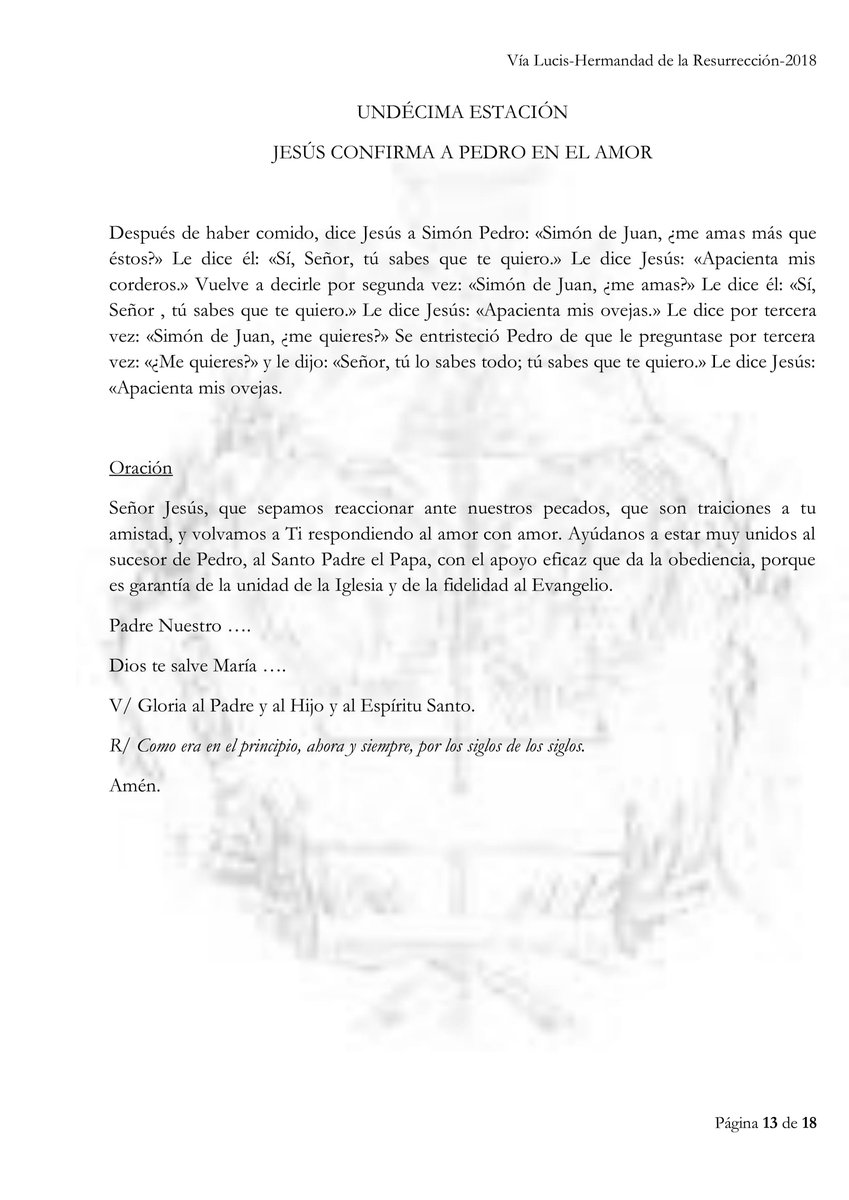 TEXTOS DEL VÍA LUCIS CON JESÚS RESUCITADO (IV)