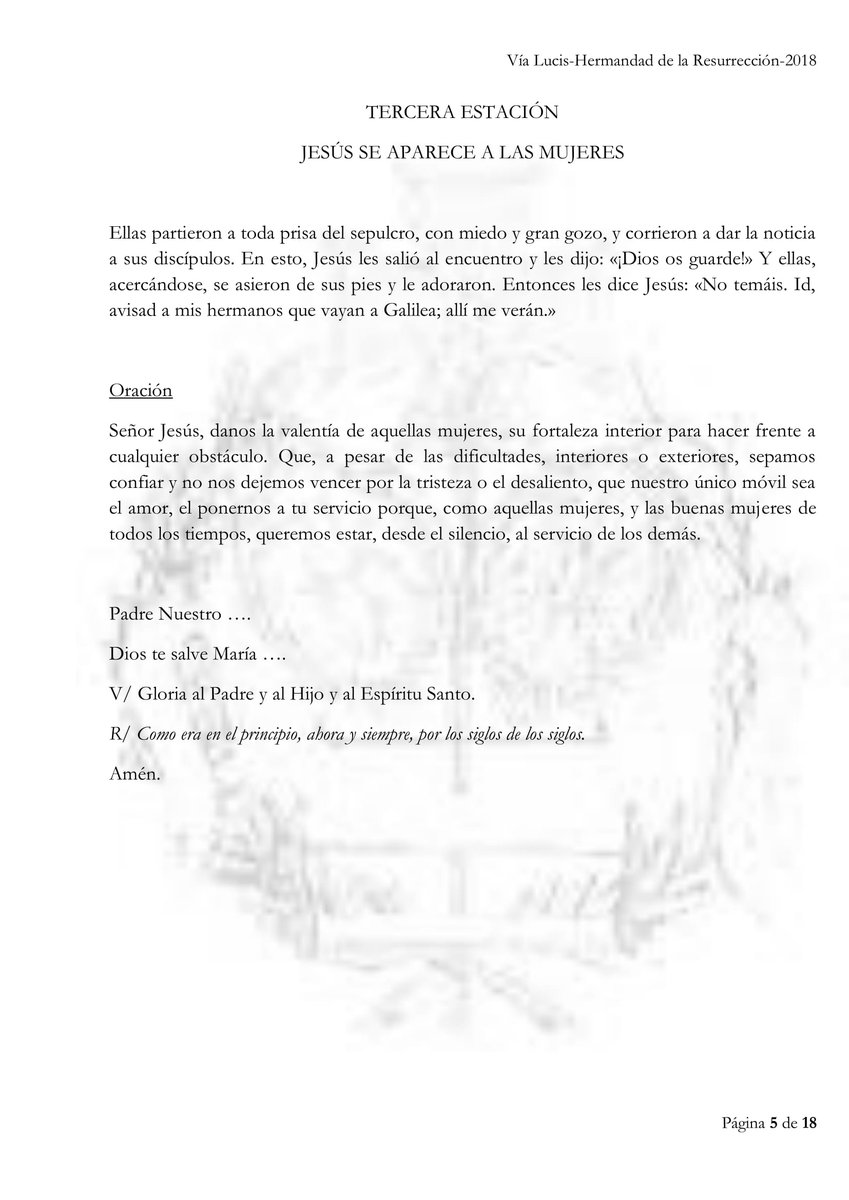 ResurrecionSFdo's tweet photo. TEXTOS DEL VÍA LUCIS CON JESÚS RESUCITADO (II) https://t.co/9FKugr291f