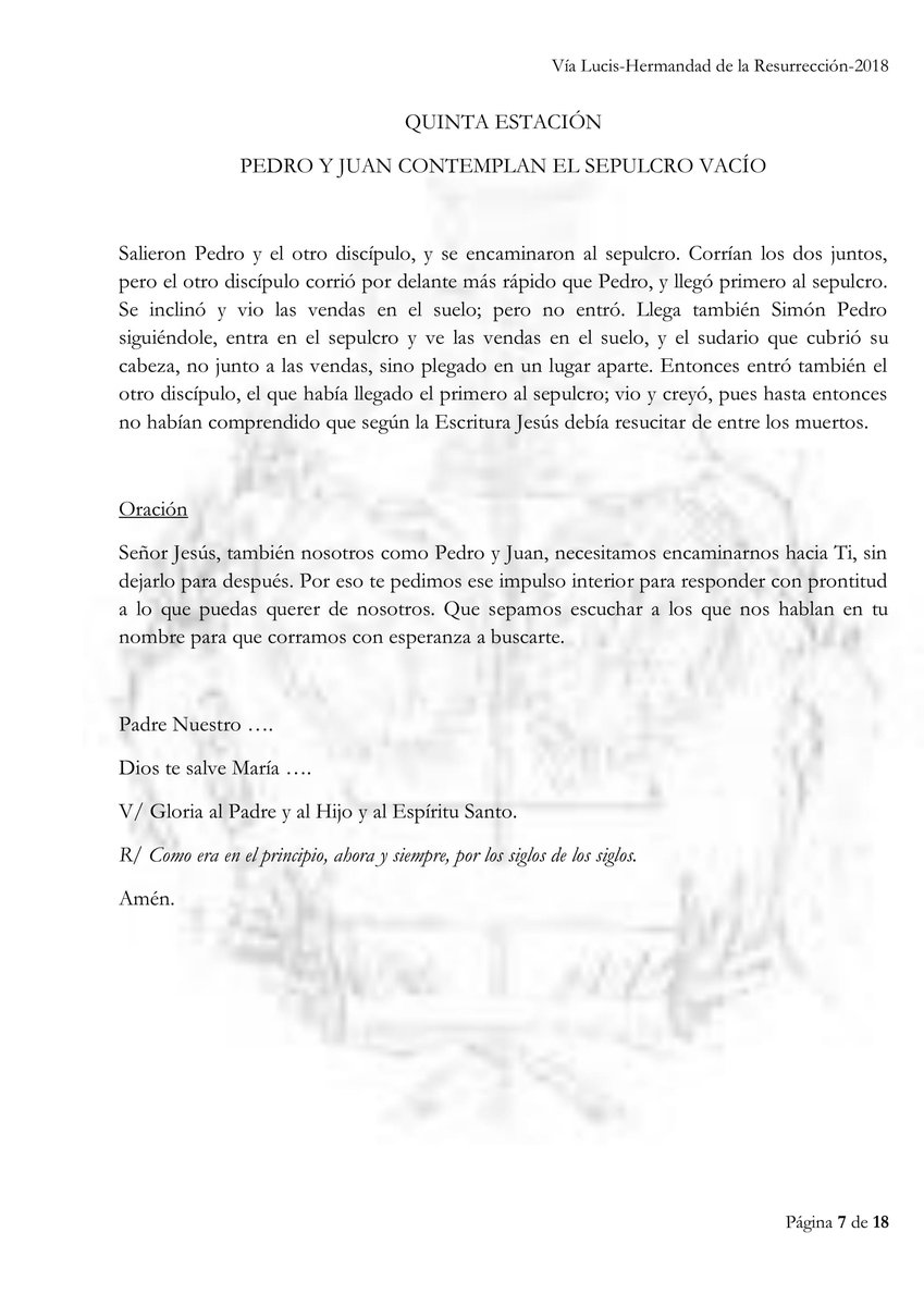 TEXTOS DEL VÍA LUCIS CON JESÚS RESUCITADO (II)
