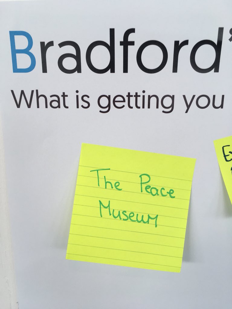 @PeaceMuseumUK - another thing exciting people about #Bradford at the moment. #openconversations @mediamuseum today until 3pm.