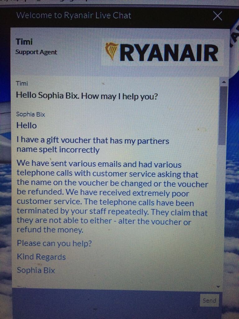 NaeimiMehdi's tweet photo. @Ryanair poor customer care https://t.co/sj8RtNbKNo