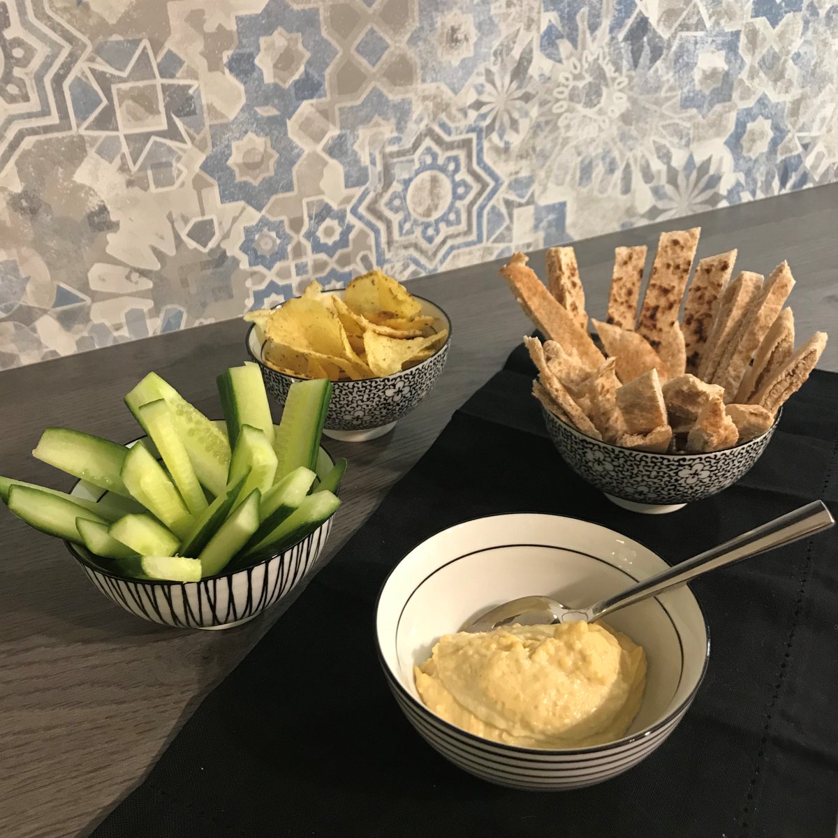 It is #internationalhummusday and here at Laings we don't need any excuse to join in! Hummus is the perfect companion to mezze, toasted pittas, crudites and crisps. How do you eat yours?
