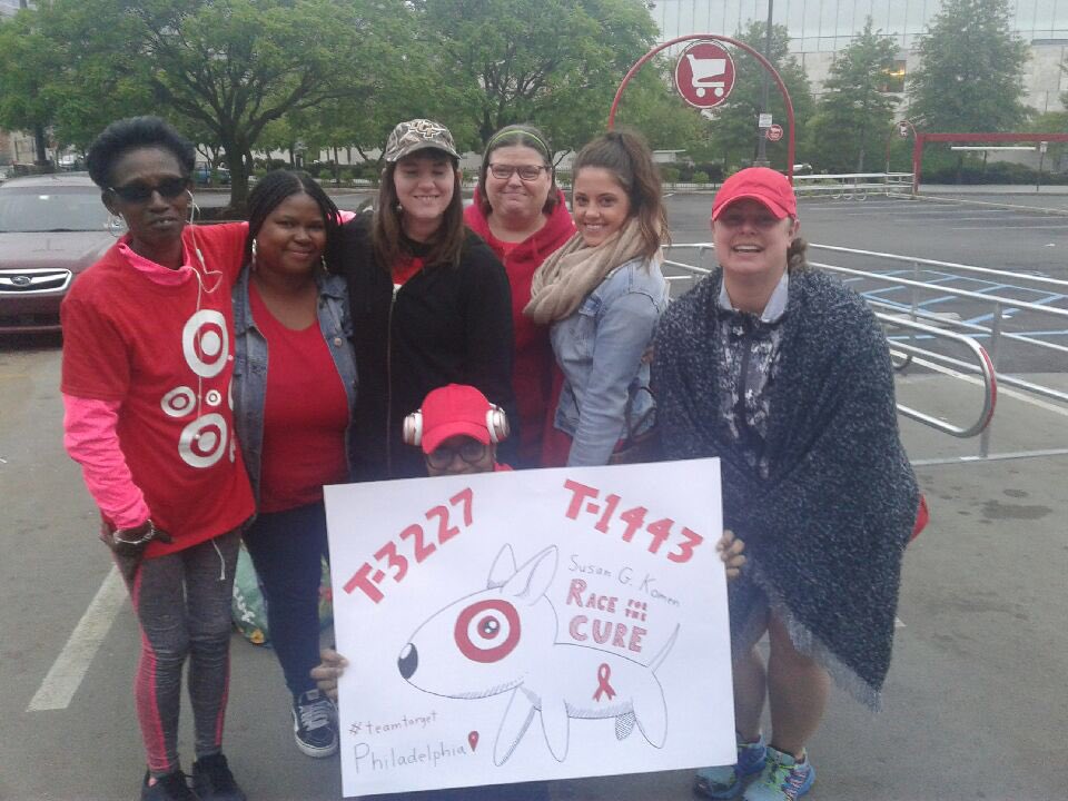 Team Target is ready to #RacefortheCure on the Parkway today!