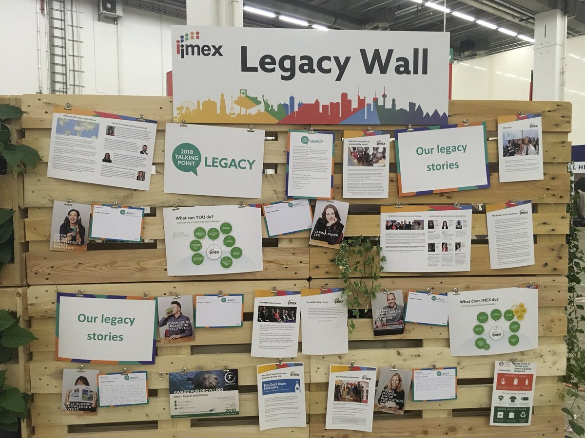 Who has a legacy or who has a secret desire to leave a legacy - come and let us know on the legacy wall - hall 9 #imex18