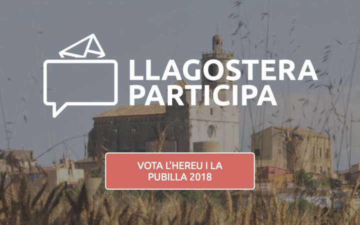 llagosteraldia's tweet image. Avui darrer dia per votar!!! #hereuipubilla #FMLlagostera2018 Encara no has votat? Fes-ho ara amb el teu DNI des d’aquí: 🗳 👉 llagostera.org/participacio/