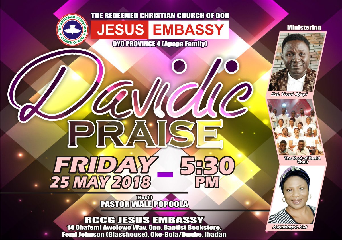 jembassyR42hq's tweet photo. #Countdown #DavidicPraise #JesusEmbassyIb https://t.co/0zXWjOzpN6