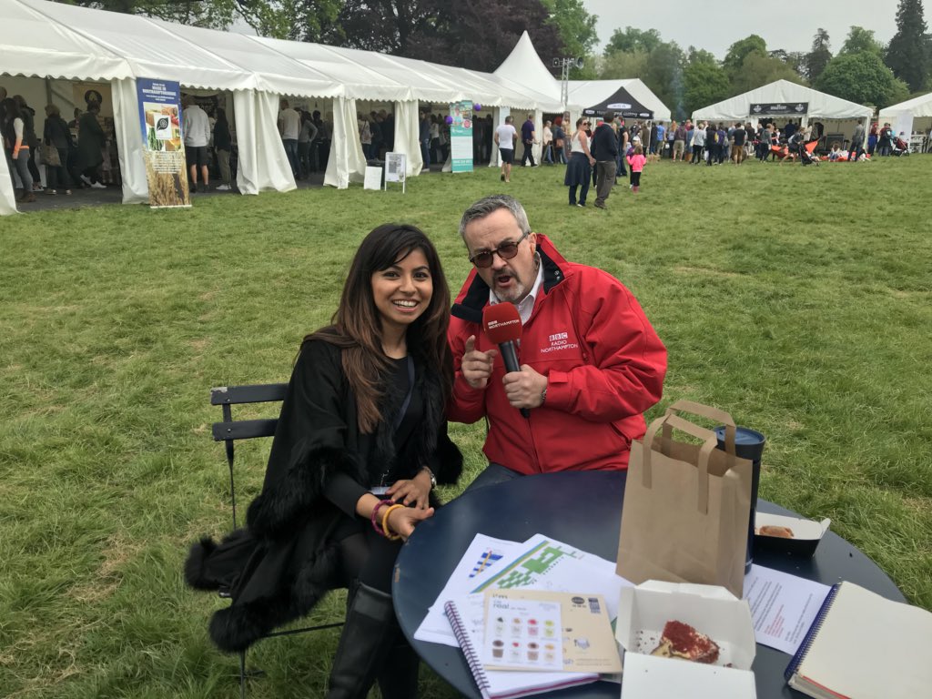 <a href="/Grifster96/">John Griff</a> catching up with <a href="/_dadimas/">dadima's | by Anni</a> &amp; some food festival lovers on <a href="/BBCNorthampton/">BBC Northamptonshire</a>