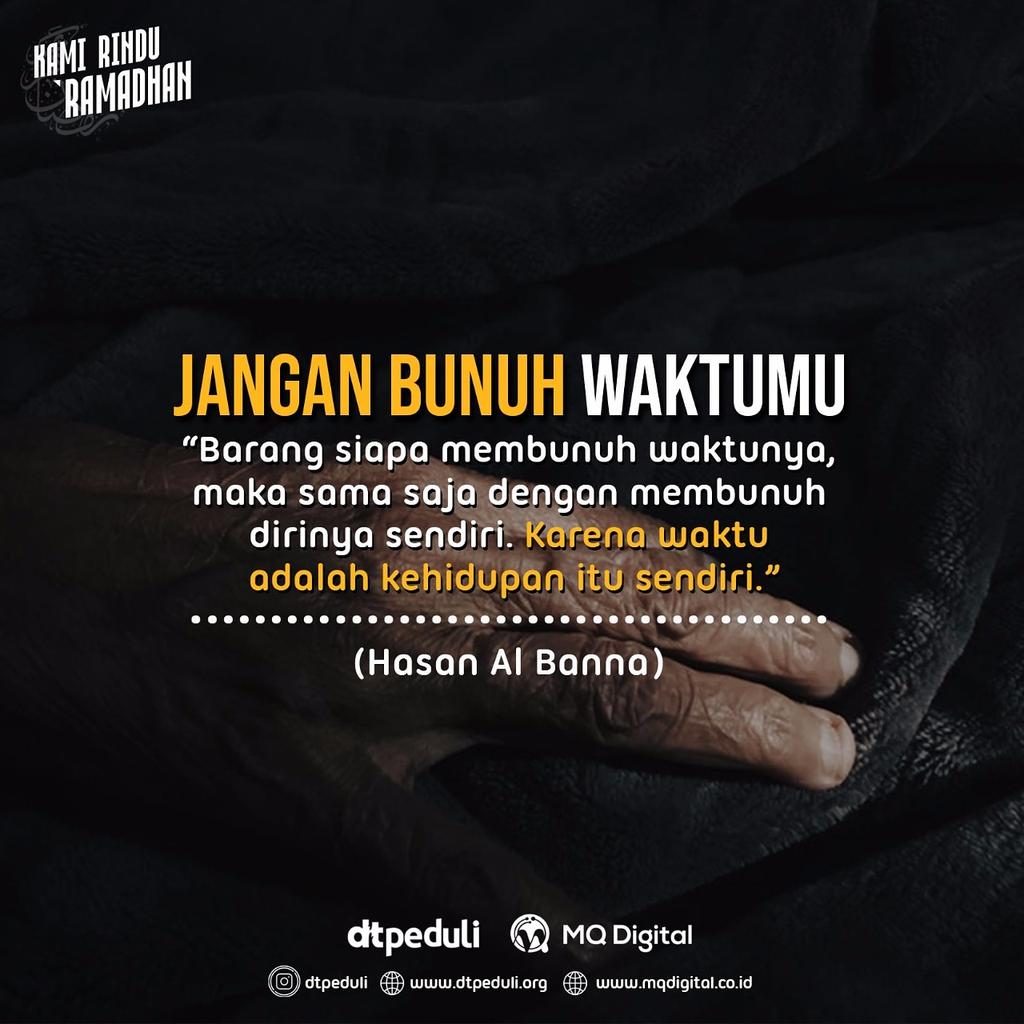 aagym's tweet photo. Barangsiapa yang tidak bisa mengelola waktu dengan baik,  maka dia akan dzolim,  kepada siapa?  Dzolim kepada dirinya,  keluarganya dan apa yang di amanahkan kepadanya

*** https://t.co/t6cNoo5LYV