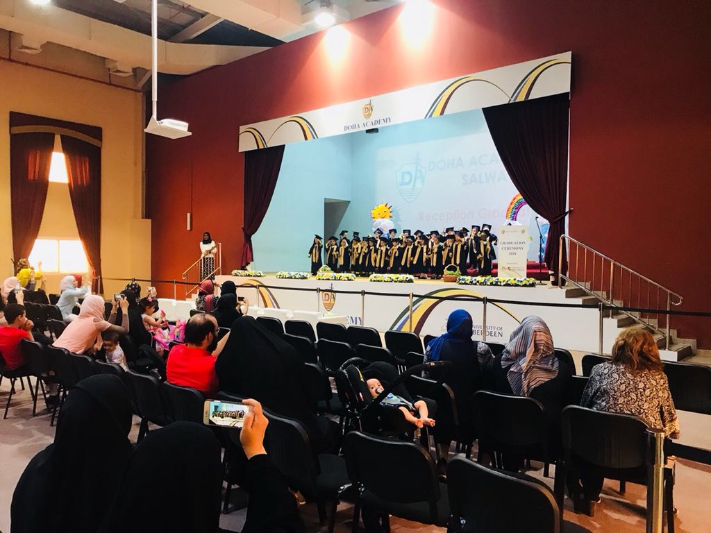 DohaAcademySLWA's tweet photo. Reception Graduation day 2017-2018. Well done all. #graduation #Classof2018 #celebrate #DASalwa #happy #Congratulations #AFGCollege https://t.co/yZ1TYLD4HP