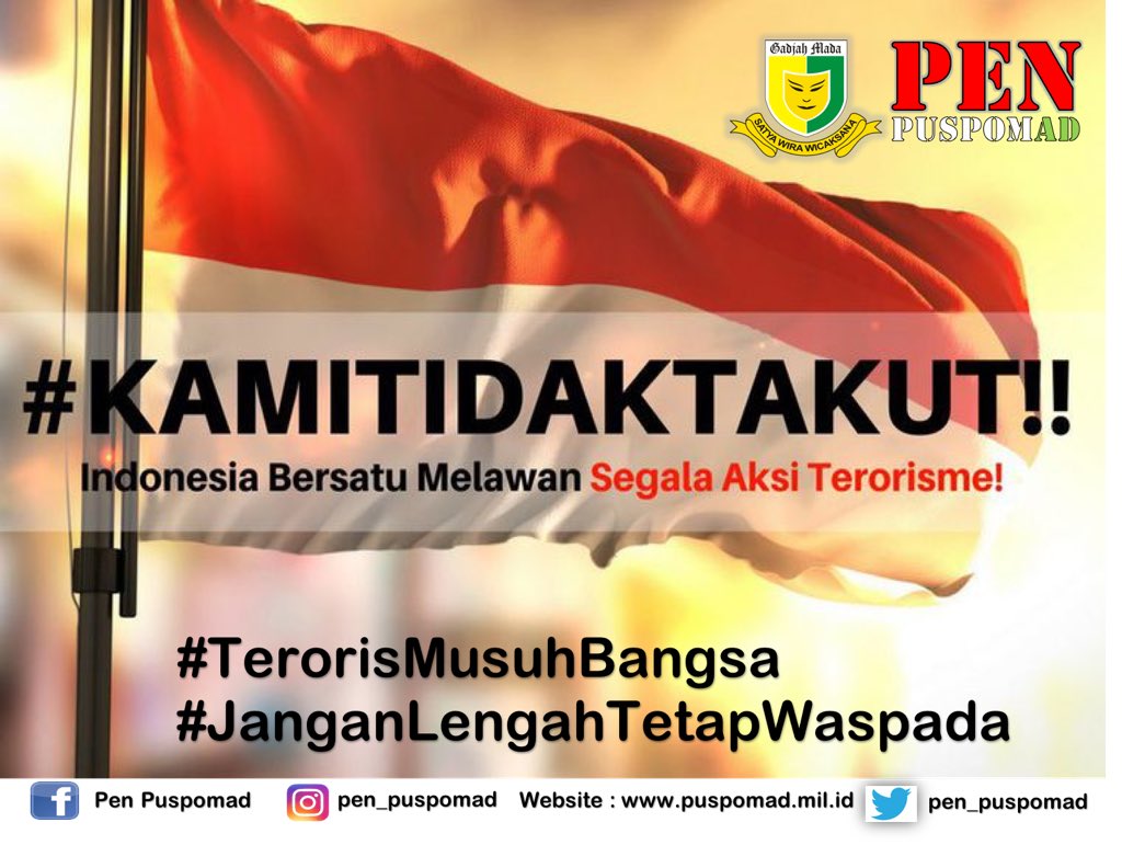 Indonesia bersatu melawan aksi terorisme