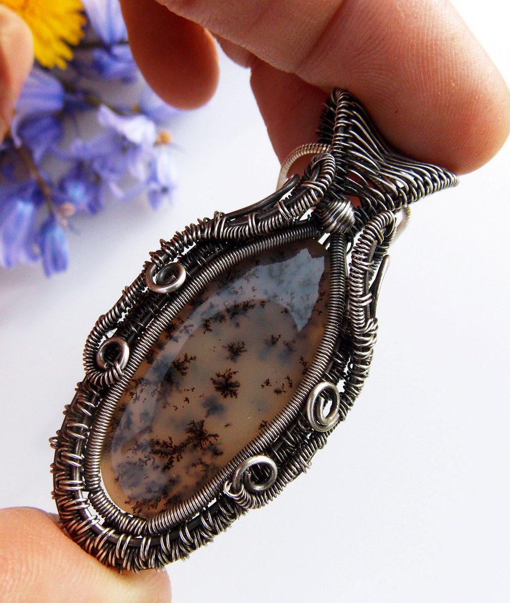 m_w_jewelry's tweet photo. Dendritic #agate #Wirewrapped in aged #SterlingSilver available in my #etsyshop https://t.co/SbZQjqIU9g
#handmadejewelry #wirewrap #boho #bohojewelry #bohemian #gemstonejewelry #silverjewelry #magical #crystalhealing #beautiful #jewelrylovers #jewelryforsale #jewelry #jewellery https://t.co/A5pgI3lMrd