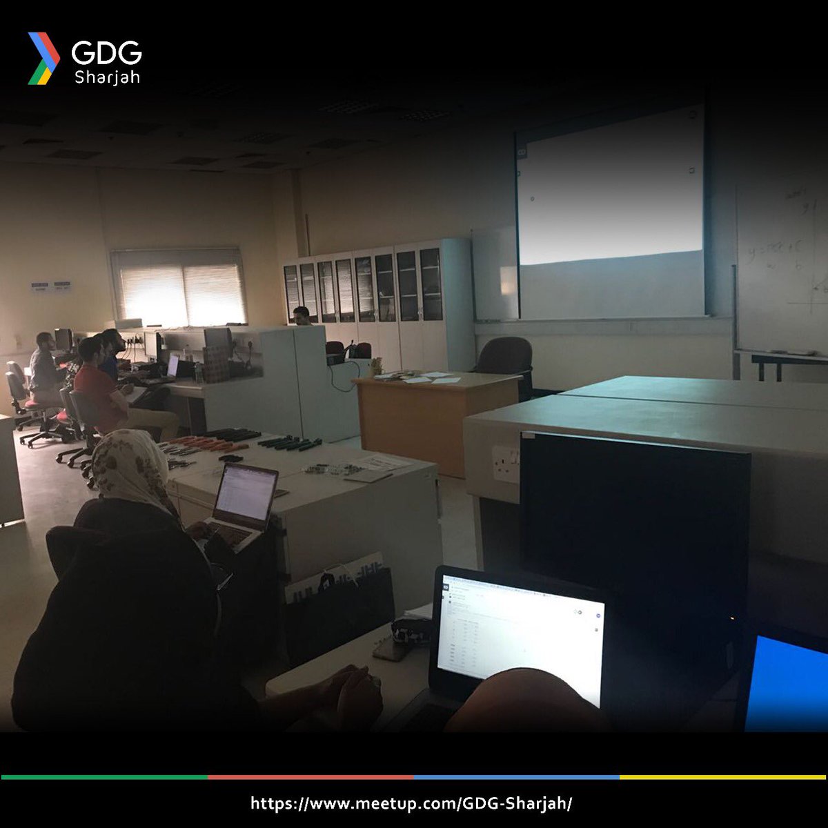 GDGSharjah's tweet photo. Tensorflow workshop by Omar Einea and Mohammed Al Ameen
.
.
.
#GDG #google #developers #WTMMENA #gdgsharjah #sharjah #uae #workshop #Tensorflow https://t.co/4mPkyhgp0i