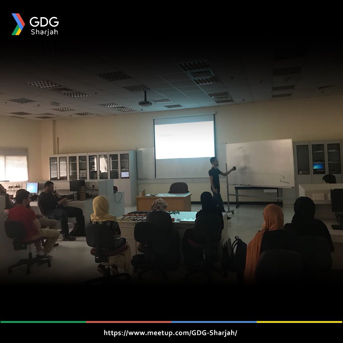 GDGSharjah's tweet photo. Tensorflow workshop by Omar Einea and Mohammed Al Ameen
.
.
.
#GDG #google #developers #WTMMENA #gdgsharjah #sharjah #uae #workshop #Tensorflow https://t.co/4mPkyhgp0i