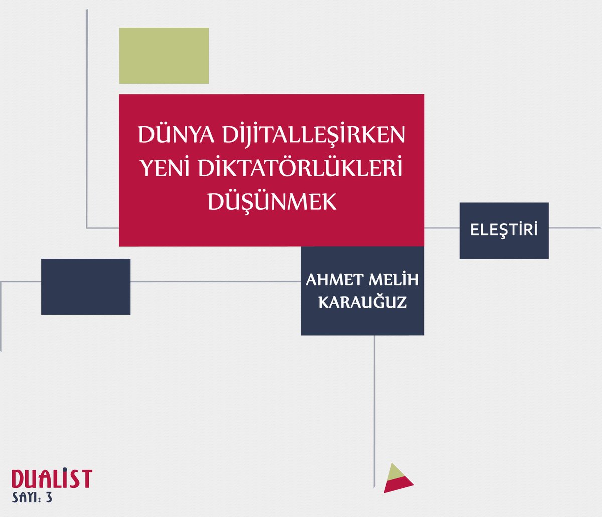Ahmet Melih Karauğuz, yakın zamanda Hece Yayınları'ndan çıkan "Dijital Diktatörlük" kitabı ve yeni çağın diktatörlük düzeni üzerine yazdı. <a href="/heceyayinlari/">Hece Yayınları</a> <a href="/nautilleus/">hayriye ünal</a>