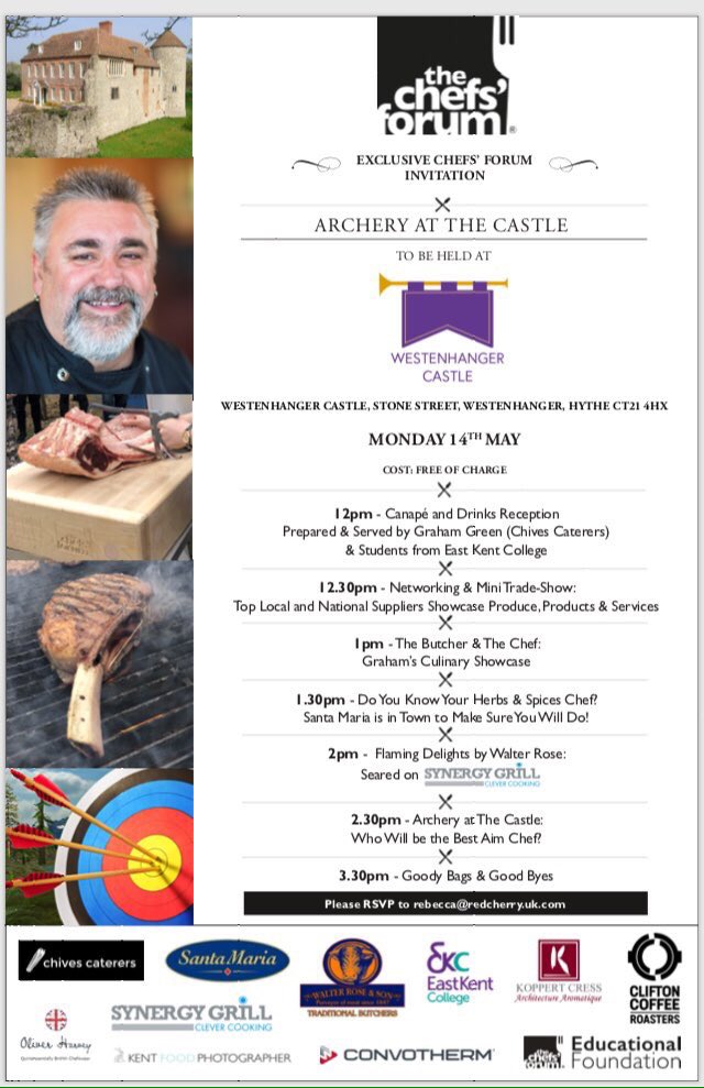 Rob Allsworth (@chefallsworth) on Twitter photo Looking forward to taking some students to the <a href="/thechefsforum/">๐๐๐ ๐ฒ๐๐๐๐โ ๐ต๐๐๐๐ยฎ๐ฝ</a> #Kent tomorrow.
Lots going on for @EKC_Catering chefs and FOH!
Who's about? <a href="/GrahamGreen56/">Graham Green cook.</a> <a href="/koppertcressUK/">KoppertCress UAE-UK</a> <a href="/TheSosChef/">PaulDaCostaGreaves</a> <a href="/SantaMariaFSUK/">Santa Maria Foodservice UK</a> Looking forward to taking some students to the <a href="/thechefsforum/">๐๐๐ ๐ฒ๐๐๐๐โ ๐ต๐๐๐๐ยฎ๐ฝ</a> #Kent tomorrow.
Lots going on for @EKC_Catering chefs and FOH!
Who's about? <a href="/GrahamGreen56/">Graham Green cook.</a> <a href="/koppertcressUK/">KoppertCress UAE-UK</a> <a href="/TheSosChef/">PaulDaCostaGreaves</a> <a href="/SantaMariaFSUK/">Santa Maria Foodservice UK</a>
