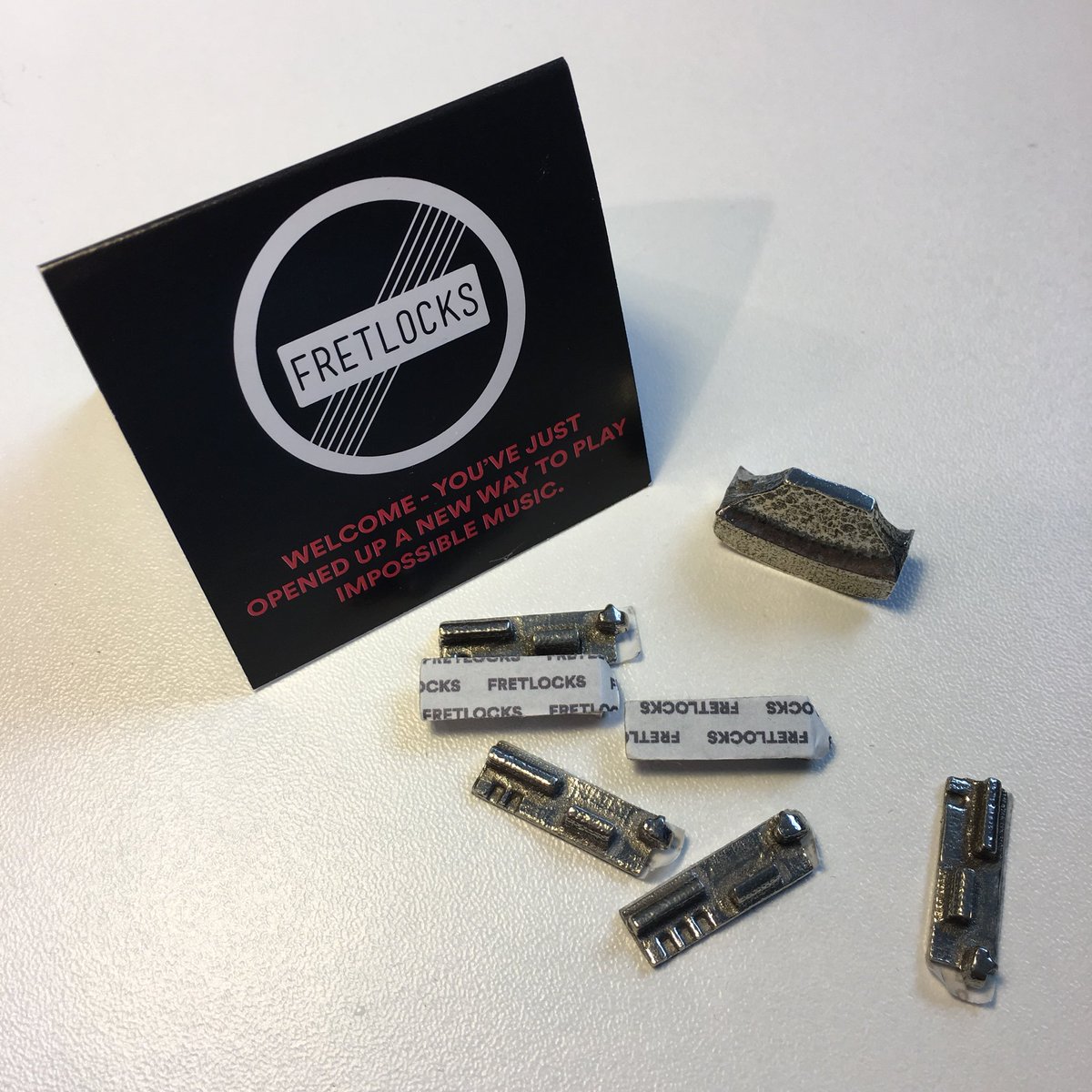 Fretlocks's tweet image. Did you like to play guitar? Do you have £20? Are you interested in trying something that’s never been done before? Well, you have until 31st May to buy some Fretlocks and then they’ll be gone FOREVER! shop.fretlocks.com