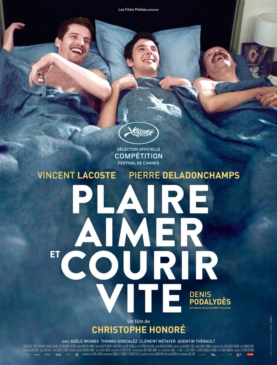 xaviersurleweb's tweet photo. #PlaireAimerEtCourirVite de @ChHonore avec #VincentLacoste et @DeladonchampsP parmis bien d'autres chouettes acteurs, #EricVigner en apparition furtive (Les lorientais notamment seront contents :)). Un très très beau film! Pléonasme, en même temps, pour les films d'Honoré. https://t.co/sOT36Rw2Sx