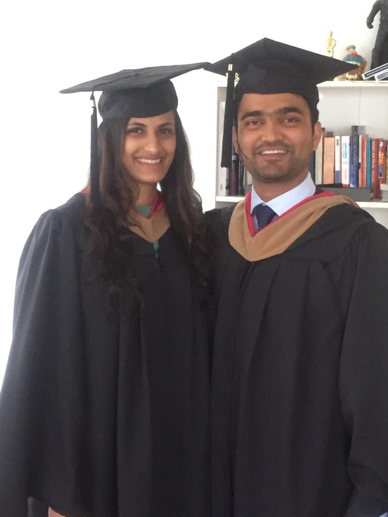 Congratulations. #nidhivivek  we all are so very proud of you #WhartonGrad