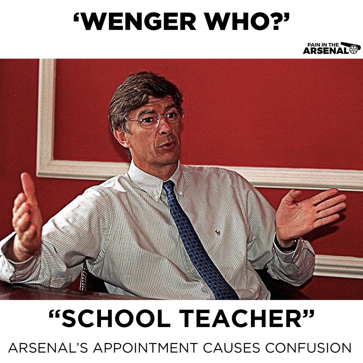 PainInThArsenal's tweet image. Tony Adams: “At first, I thought, what does this Frenchman know about football? He wears glasses and looks more like a school teacher. He’s not going to be as good as George Graham. Does he even speak English properly?” #ArseneMoments