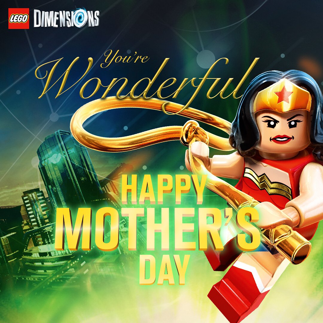 GustafMunro's tweet photo. Mom's rule! You're wonderful! #LEGO #Dimensions #LEGODimensions #MothersDay #WonderWoman #LEGODCComics #DCComics #SuperHeroes #LEGOSuperheroes #JusticeLeague #BreakTheRules #WarnerBros #EverythingIsAwesome #MashupMadness #CombineYourLEGO #UpgradeYourLEGO #BuildSomethingSuper https://t.co/LDPPMEWhy0