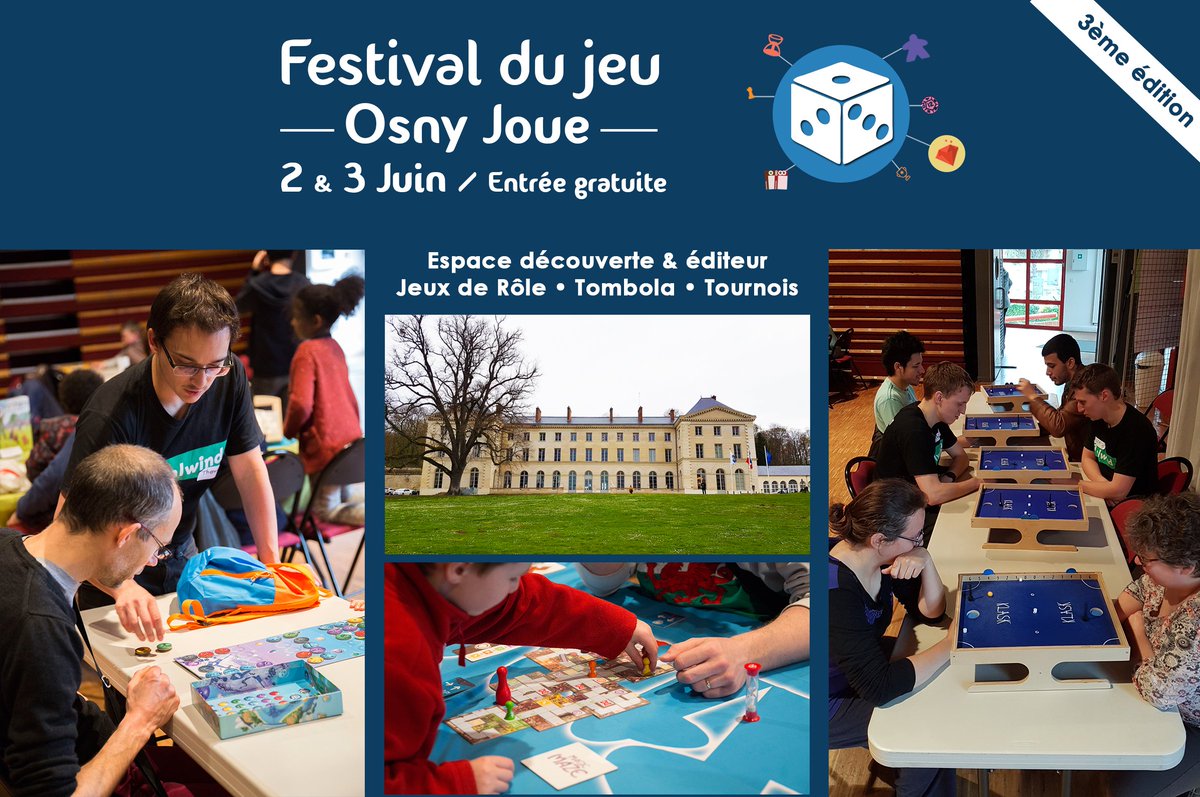 Thalwind_'s tweet photo. Le festival du #jeu #OsnyJoue est dans 3 semaines ! Tous les infos et détails du weekend #ludique sont ici : >> https://t.co/zVGvagxIeo << #j2s https://t.co/Y8v56rxyJG