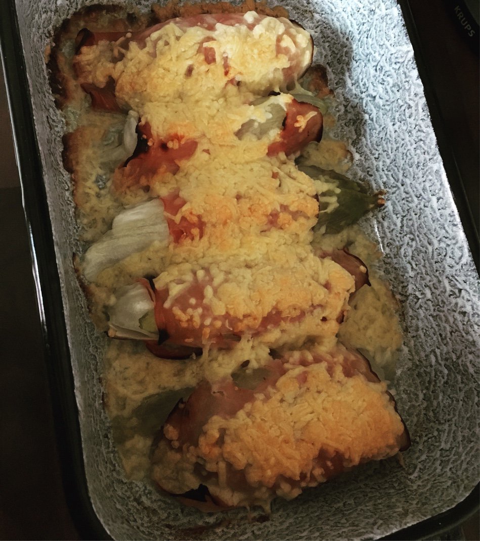Witlof met ham en kaas uit de oven. #chicascooking