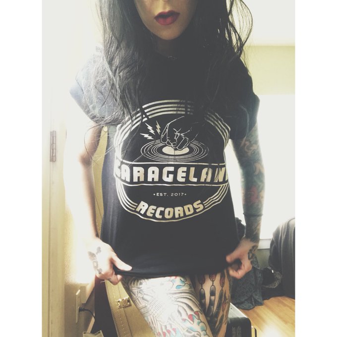 Love seeing my friends succeed 👊🏼 thanks #GaragelandRecords for the shirts!  - This logo collaboration<a href="/tag/garagelandrecords"class="tags">#GaragelandRecords</a>