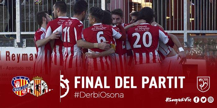 UEVic_'s tweet photo. 🕔 FINAL | El Vic escombra el Manlleu (0-4) amb un hat-trick de 'Mia' i una gran efectivitat vigatana! #DerbiOsona #futbolcat #1cat1 https://t.co/SAjneAGTF0