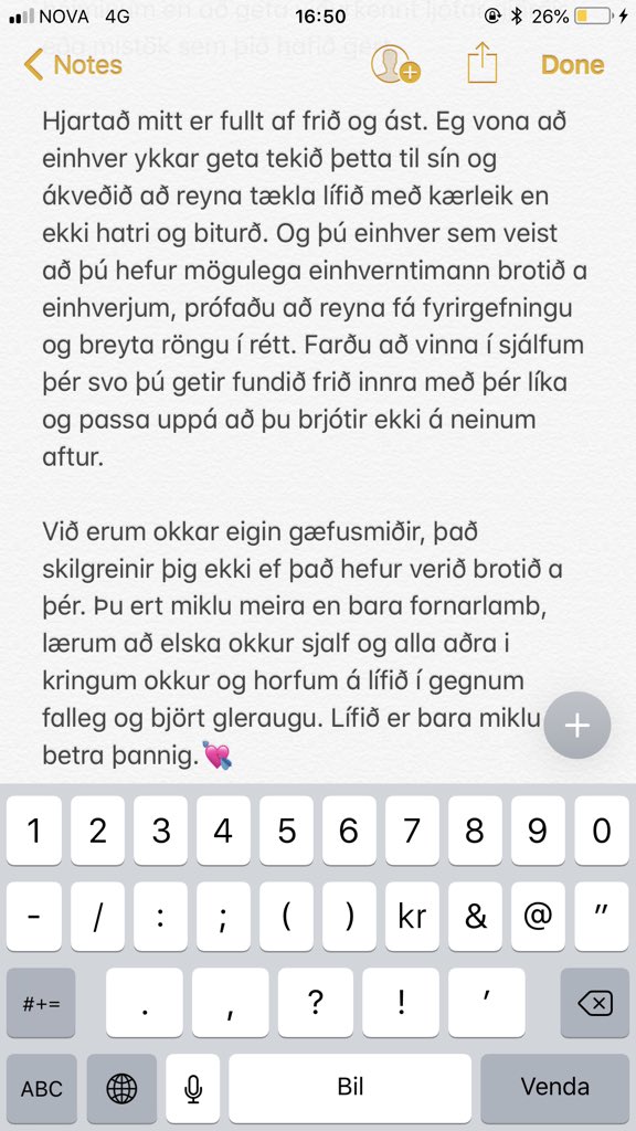 Hæ ég á góðan dag í dag💘 

(ps ekki biðja um nafn eða eitthvað, þetta er milli mín og hans)