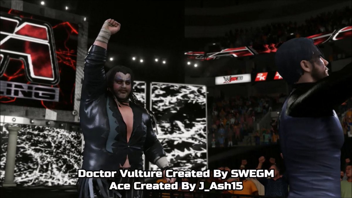 GCAWRESTLING2K's tweet photo. Last night on #GCAWrestling, @ProfBuzzardGCA would again mock @1TrueBeauCHAMP from the TitanTron! Beauchamp defeated #DoctorVulture! Which led to the Doctor &amp; #Ace to ambush him! However to the surprise of everyone, #HadeMercer made the save! #GCAWrestleVerse #WWE2K18 #Ep20 #PS4 https://t.co/GgMgZTy5kn