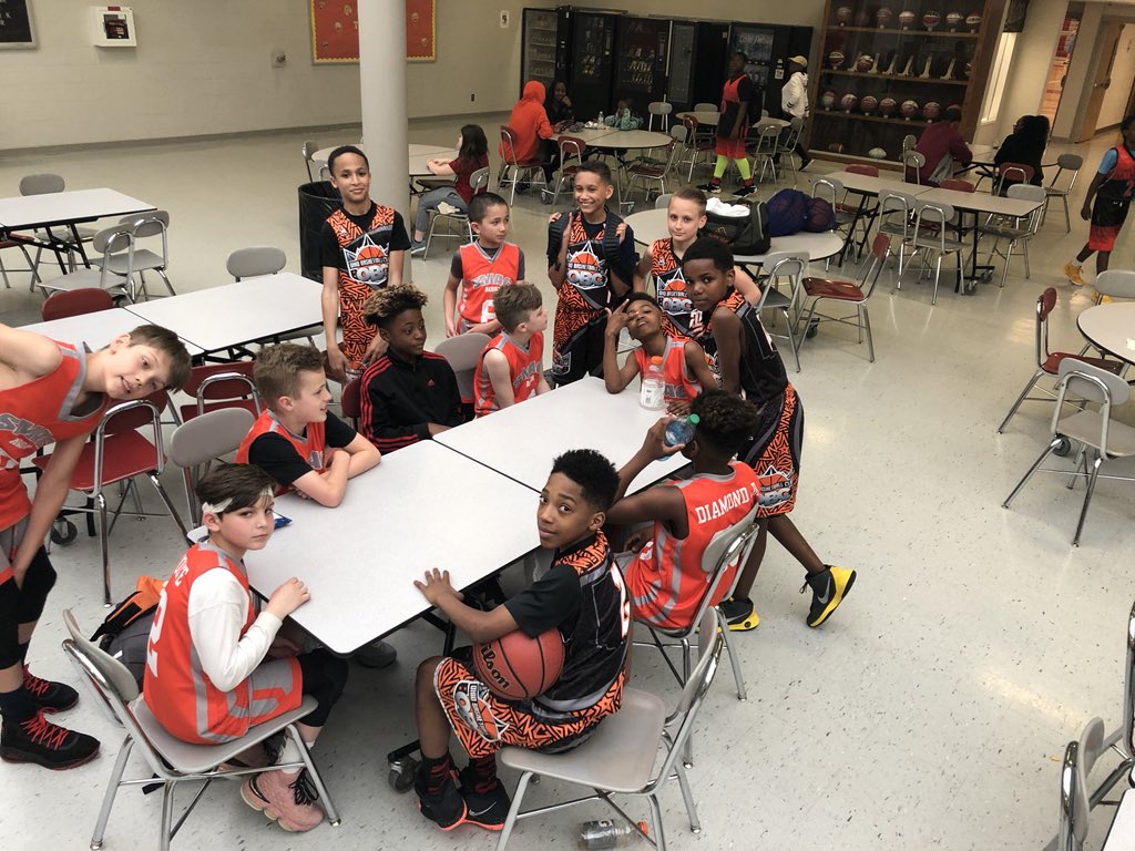 SMACAkron's tweet photo. Hey @AAU_Basketball this is what appreciate about the season you’ve created. Teams from @SMACAkron #Obc and #MKU enjoying some down time together playing bottle slide in between games! #brothersInBasketball https://t.co/JTA9UXMYYx