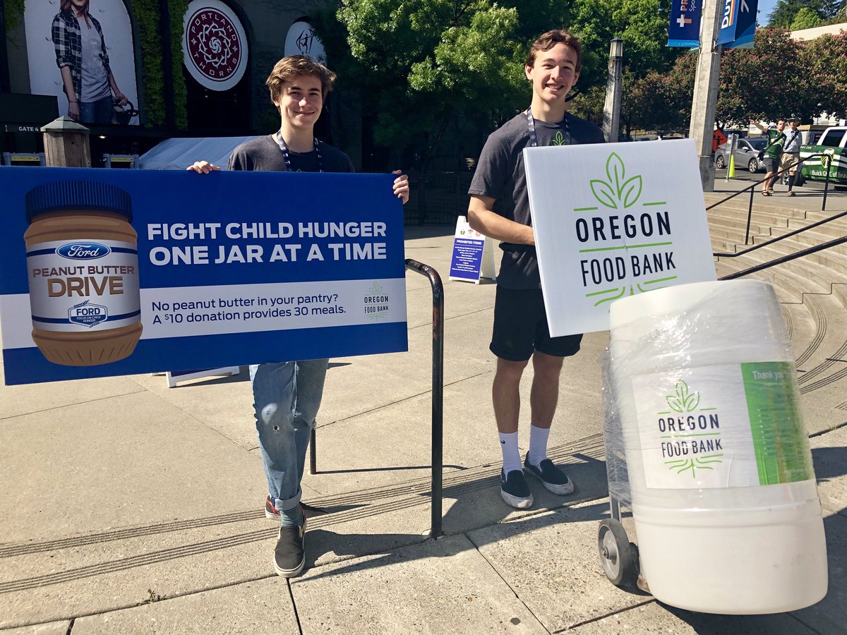 TimbersFC's tweet photo. If you’re headed to @ProvidencePark_ today, bring unopened peanut butter jars to donate to help end childhood hunger! #FordPBDrive #RCTID https://t.co/vIqxtAMs7q