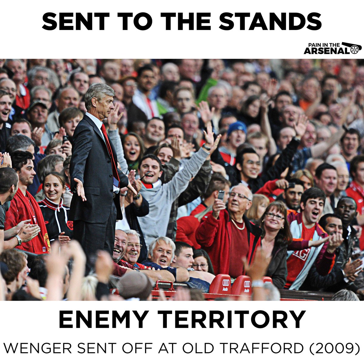PainInThArsenal's tweet image. Only one face was a solid factual certainty in Wenger's changing world. Alex Ferguson and Wenger were there every August, and still there every May, for seventeen long years. #ArseneMoments