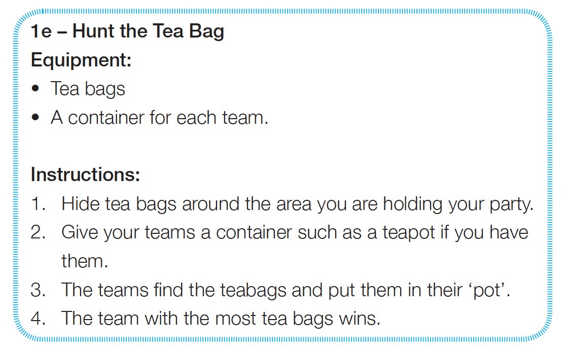 RoverScoutProbs's tweet photo. Found in an old PDF: Only in the #UK would a #Scout group have enough #teapots for each patrol to have one each to play a game with.....hey, @WorldScoutShops would this constitute a waste of perfectly good tea bags? #askingtheseriousquestionshere https://t.co/0PcGcwfoXJ