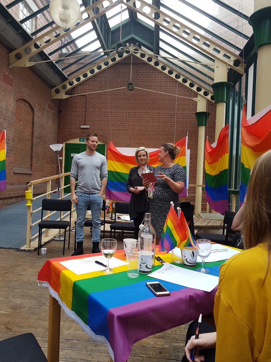 LGBT_Wolves's tweet photo. Thanks to all those that came to Friday's Away Day. Here's some 'pre-party' snaps. There's more to come. Learnt lots and lots more to think about. @JoanneEckersley @AdamBukater @gill_parton #WolverhamptonLGBT #LGBTWolverhampton #WolvesLGBT #WolvesLGBTAlliance https://t.co/zs0lgA5GPt
