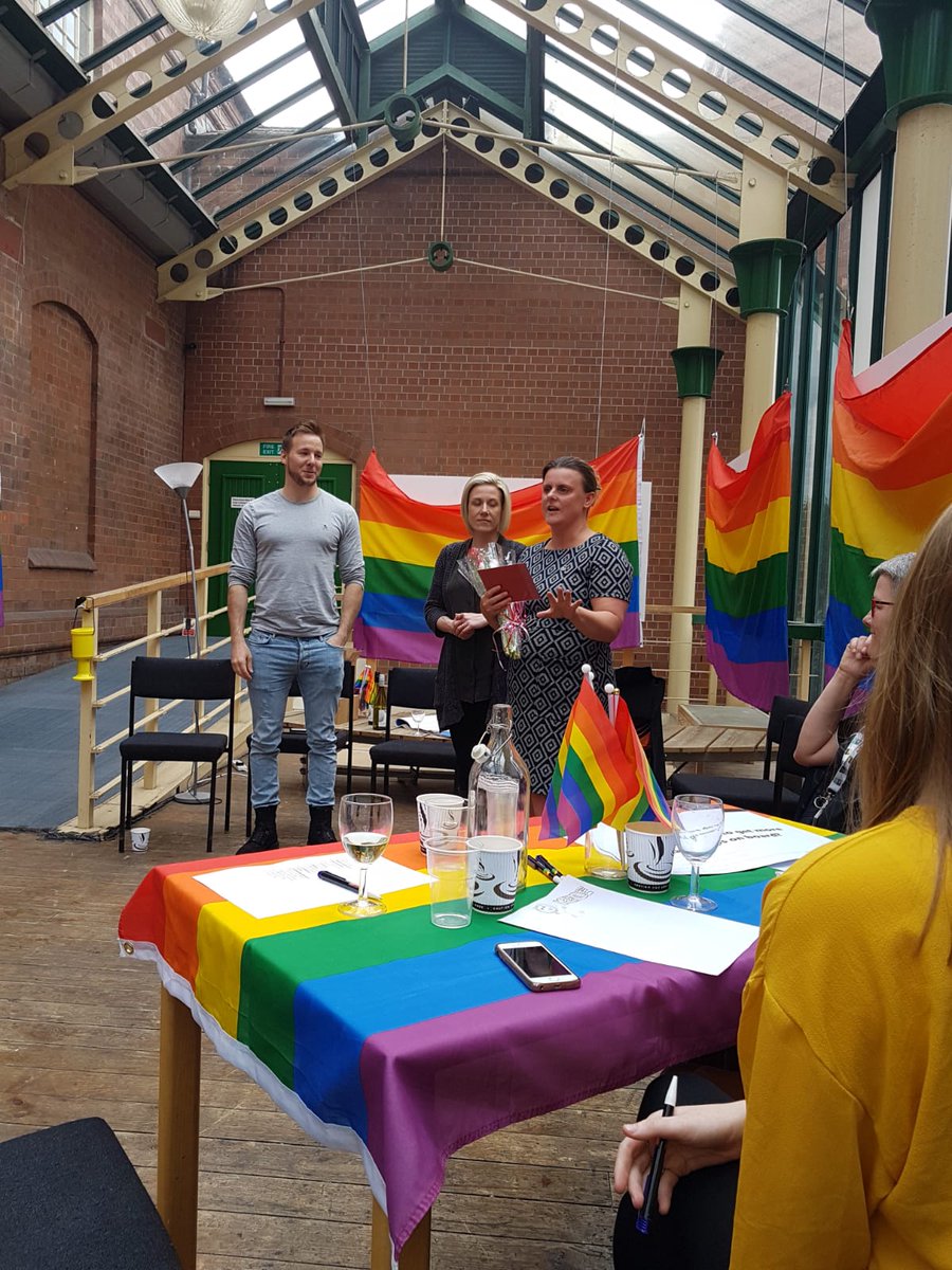 LGBT_Wolves's tweet photo. Thanks to all those that came to Friday's Away Day. Here's some 'pre-party' snaps. There's more to come. Learnt lots and lots more to think about. @JoanneEckersley @AdamBukater @gill_parton #WolverhamptonLGBT #LGBTWolverhampton #WolvesLGBT #WolvesLGBTAlliance https://t.co/zs0lgA5GPt