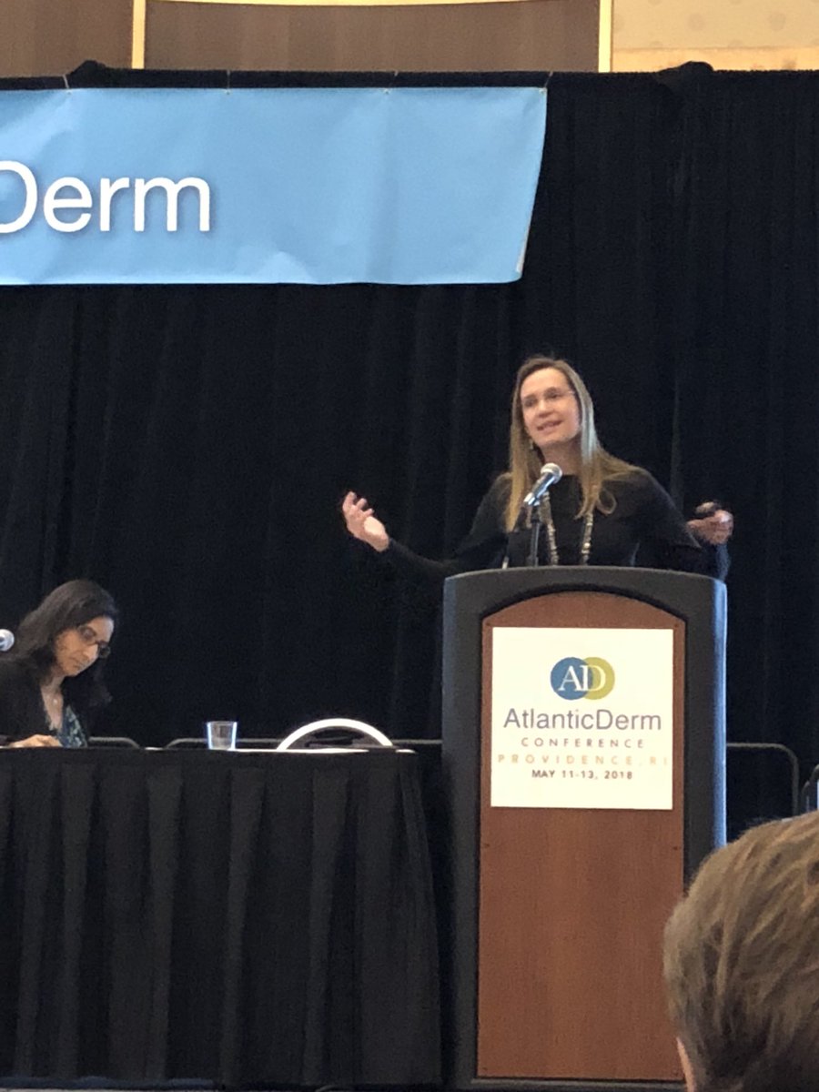 EileenDeignan's tweet photo. Great talks this morning so far from Drs. Hensin Tsao, Emily  Ruiz and Joi Carter.  #AtlanticDerm https://t.co/TQVDVhx5vS