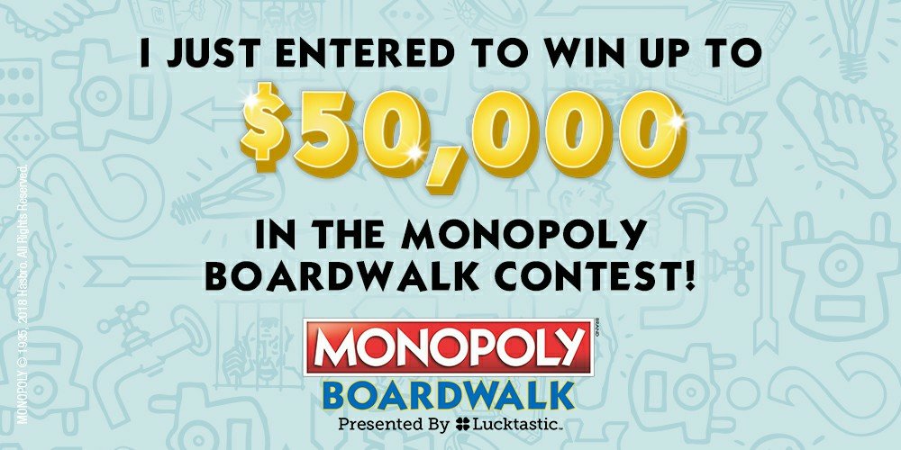 Just_Trudy's tweet photo. I just entered to win up to $50,000 in the MONOPOLY Boardwalk contest https://t.co/Sv339KW65b https://t.co/WDn2yBrINl