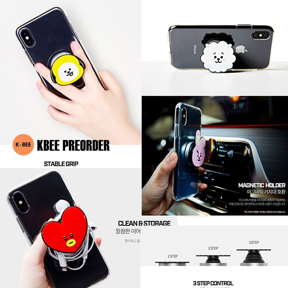 KBee0629's tweet photo. - THREAD -
[MYGO] BTS BT21 Smartphone GRIPTOK

WM:
RM80/one griptok
EM:
RM90/one griptok

*CAN CHOOSE MEMBER
*Inclusive of postage

Closing Date : 30TH MAY 2018 12AM

Payment and Order Details:
https://t.co/onjA6iAIQD …

#MYGO #Preorder #BTS #BT21 #griptok #Army 
#KBee0629 https://t.co/wQNNkranay