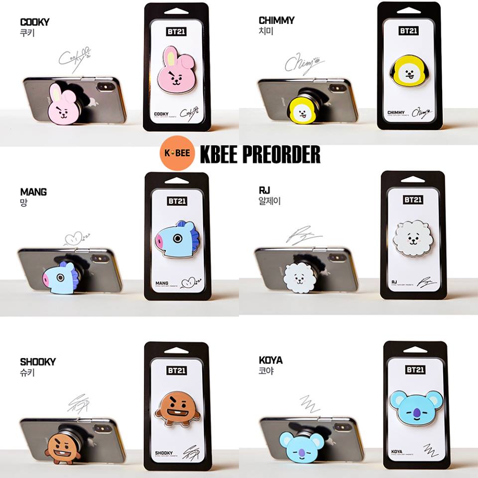 KBee0629's tweet photo. - THREAD -
[MYGO] BTS BT21 Smartphone GRIPTOK

WM:
RM80/one griptok
EM:
RM90/one griptok

*CAN CHOOSE MEMBER
*Inclusive of postage

Closing Date : 30TH MAY 2018 12AM

Payment and Order Details:
https://t.co/onjA6iAIQD …

#MYGO #Preorder #BTS #BT21 #griptok #Army 
#KBee0629 https://t.co/wQNNkranay