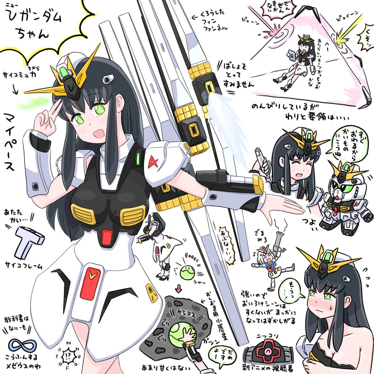 Suzume Twitterissa ガンダムちゃんたちまとめ かわいい
