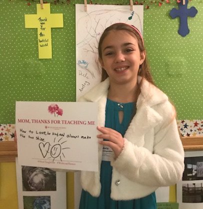 WesleyanHomes's tweet photo. First United Methodist Church Georgetown youth shared some of the lessons they've learned from their moms, too. This lesson is a beautiful one for starting the day. How to love, be kind and always make the sun shine. Happy Mother's Day! #MomTaughtMe https://t.co/xSrDskym2y