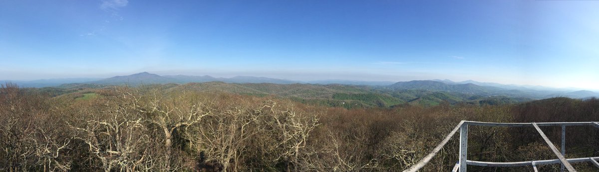 CoachJMBentley's tweet photo. At the top of my run this AM. #cometrainhere @AppWrestling @appstatesports #firetower #mosescone https://t.co/YzIt6ovs1V