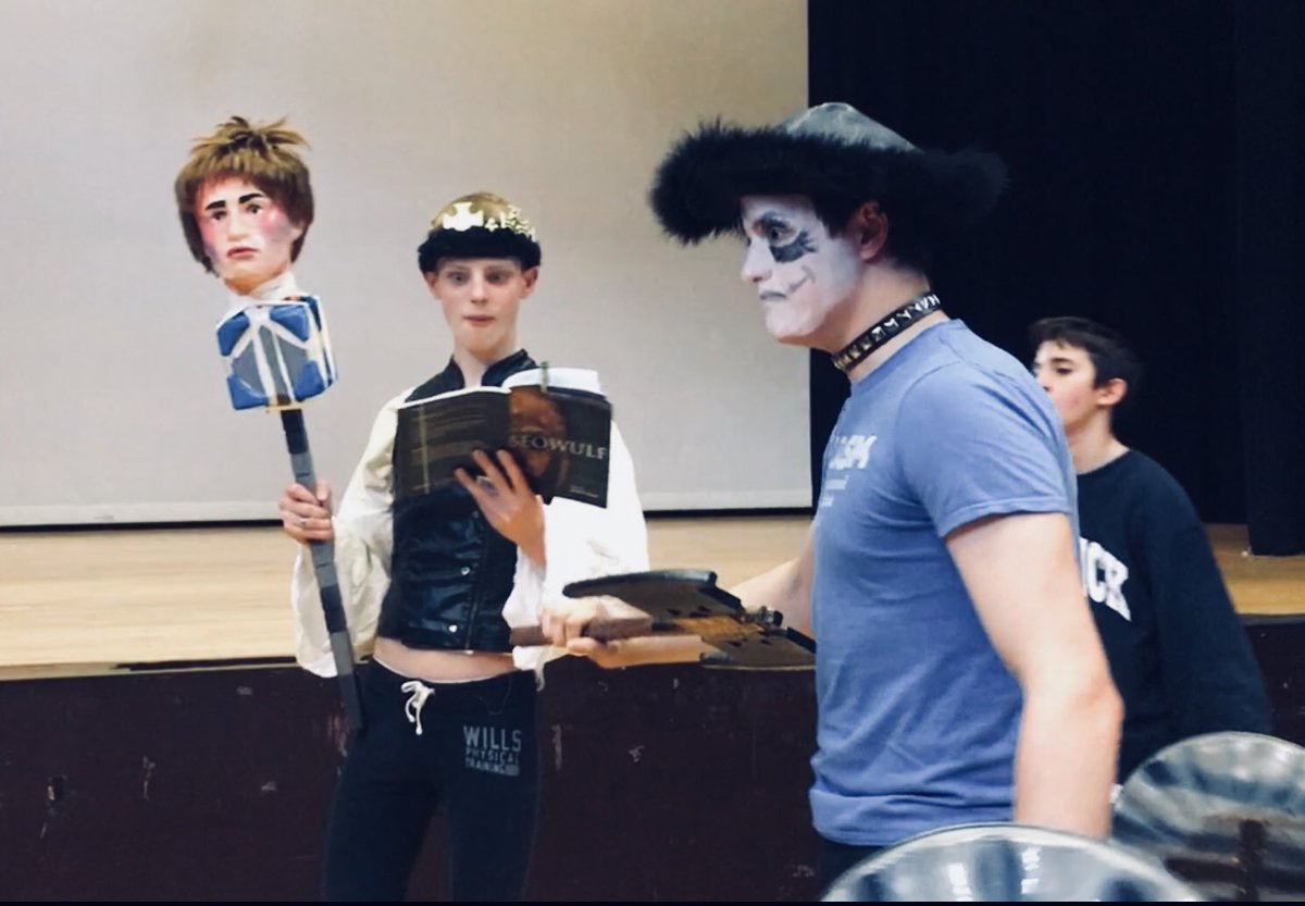 MillfieldDrama's tweet photo. Great Beowulf rehearsal in progress! https://t.co/nh181TFYF3